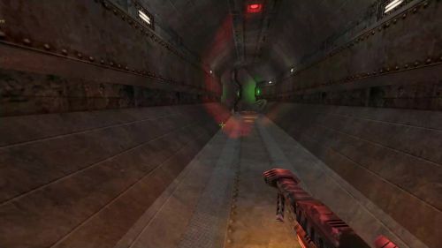 Unreal Tournament 99 First Person gameplay screenshot 3 of 10 - Map: CTF-BT-[LUN]DestructedBase.unr - Demo: 50b88170-e64f-4dd6-af01-454f2a689adf.dem - Gameplay match