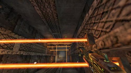 Unreal Tournament 99 First Person gameplay screenshot 6 of 10 - Map: CTF-BT-[LUN]DestructedBase.unr - Demo: 50b88170-e64f-4dd6-af01-454f2a689adf.dem - Gameplay match