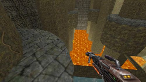 Unreal Tournament 99 First Person gameplay screenshot 9 of 10 - Map: CTF-BT-(CN)HallsOfPain-Fix.unr - Demo: c51ac266-b7ba-46a6-a762-3a35efc19db8.dem - Gameplay match
