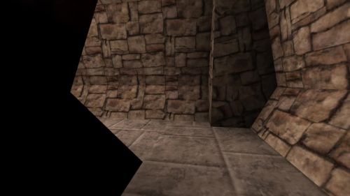 Unreal Tournament 99 First Person gameplay screenshot 2 of 10 - Map: CTF-BT-Dungeons-vF2.unr - Demo: 55338952-cced-4753-94a9-84af4bd83ec4.dem - Gameplay match