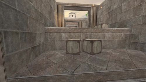 Unreal Tournament 99 First Person gameplay screenshot 1 of 10 - Map: CTF-BT-TrainingGrounds01-Jump.unr - Demo: be05d273-485f-4491-8bee-ddfe69c85aae.dem - Gameplay match