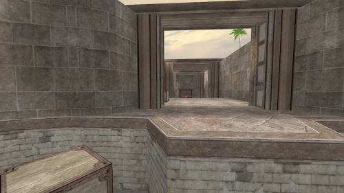 Unreal Tournament 99 First Person gameplay screenshot 8 of 10 - Map: CTF-BT-TrainingGrounds01-Jump.unr - Demo: be05d273-485f-4491-8bee-ddfe69c85aae.dem - Gameplay match