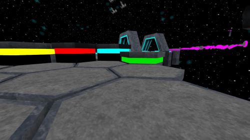 Unreal Tournament 99 First Person gameplay screenshot 3 of 10 - Map: CTF-BT-Hexagons.unr - Demo: f9931376-936f-4884-af1a-58704ca0bb2d.dem - Gameplay match