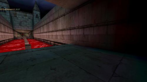 Unreal Tournament 99 First Person gameplay screenshot 8 of 10 - Map: CTF-BT-Circle.unr - Demo: 5926662f-7c08-473f-873b-184b0d8e1913.dem - Gameplay match