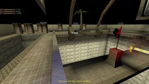 Unreal Tournament 99 First Person gameplay screenshot 9 of 10 - Map: CTF-BT-(CN)LookingForClues-vF2.unr - Demo: dc28d5af-9749-469f-85ff-35a6453951e3.dem - Gameplay match